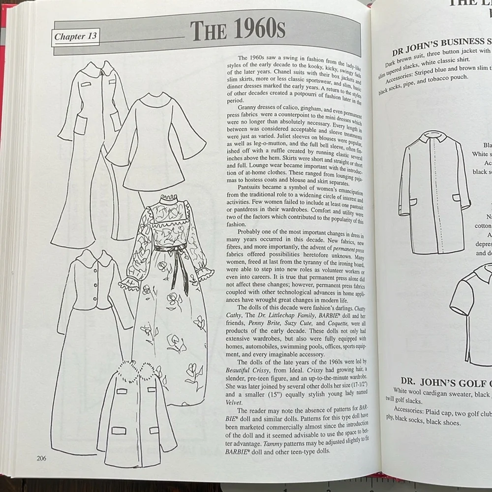 Sewing 20th Century Dolls (clothes), 100 plus projects / Johana Gast Anderton